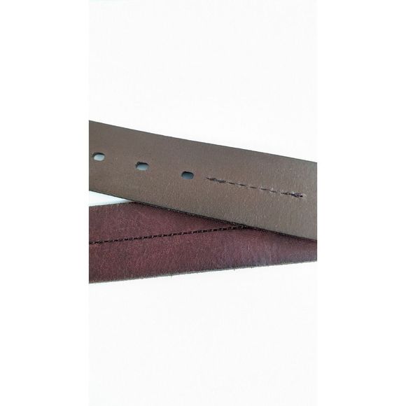 LRL Dark Brown Burgundy Genuine Leather Belt 36-40 In Lauren Ralph Lauren 38 In main image 7